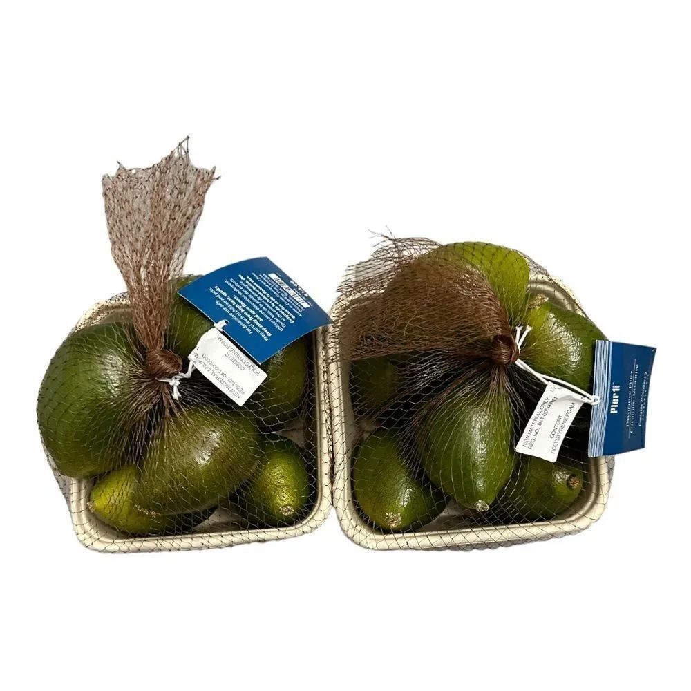 Pier 1   14 PCS Artificial Fruits Assorted Lifelike Fake Decorative Limes
l